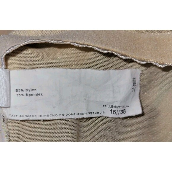 Christina Womens 16/38 Ivory/Brown Floral Ribbed Halter One Piece Swimsuit Beach - Picture 9 of 9